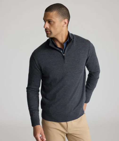 Merino Wool Quarter-Zip Sweater | UNTUCKit (US)