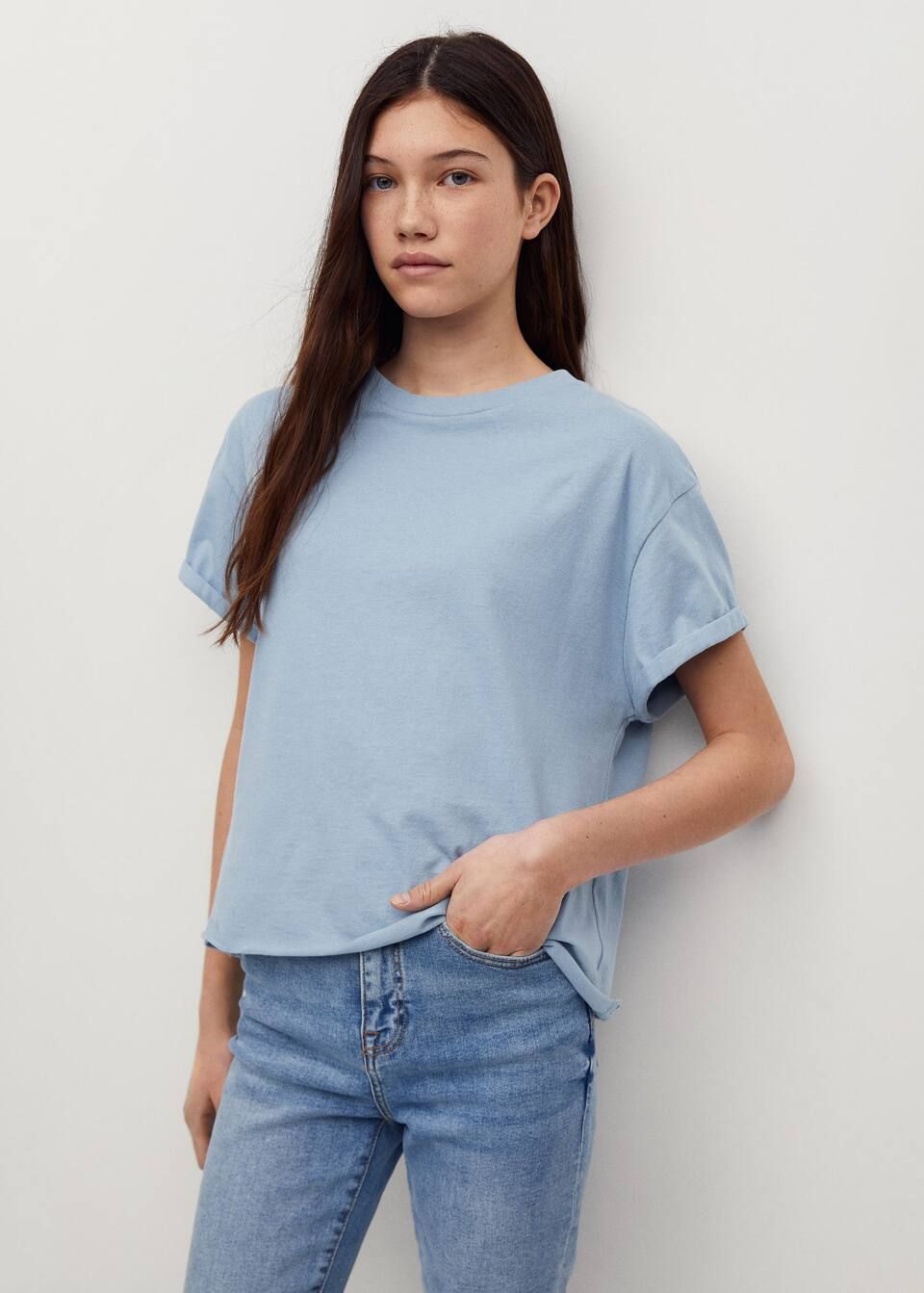 Organic cotton essential t-shirt | MANGO (US)