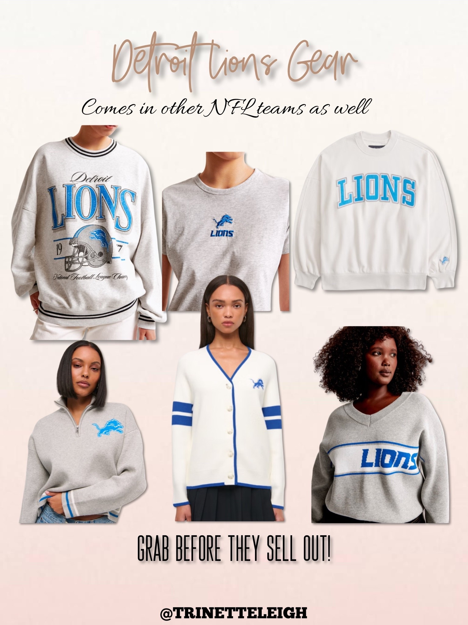 Detroit Lions outfits. Women’s NFL tops. Must have for football season .

#LTKStyleTip #LTKSeasonal #LTKPlusSize