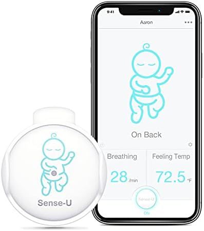 Sense-U Baby Breathing Monitor - Tracks Baby's Breathing Movement, Temperature, Rollover and Slee... | Amazon (US)