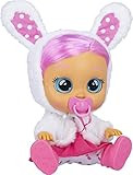 Cry Babies Dressy Coney - 12" Baby Doll | Pink Dress, Bunny Themed White Fluffy Jacket | Amazon (US)