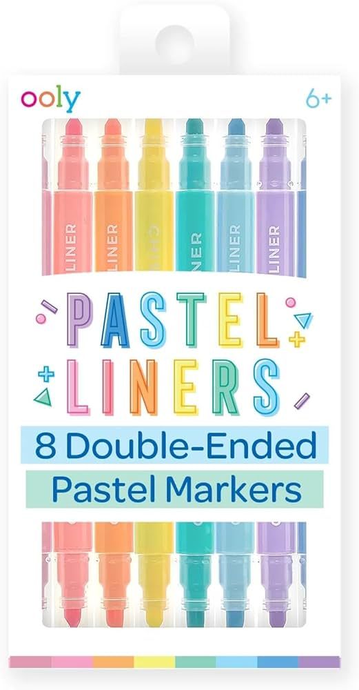 Ooly Pastel Liners Double Ended Markers - Set of 8 | Amazon (US)