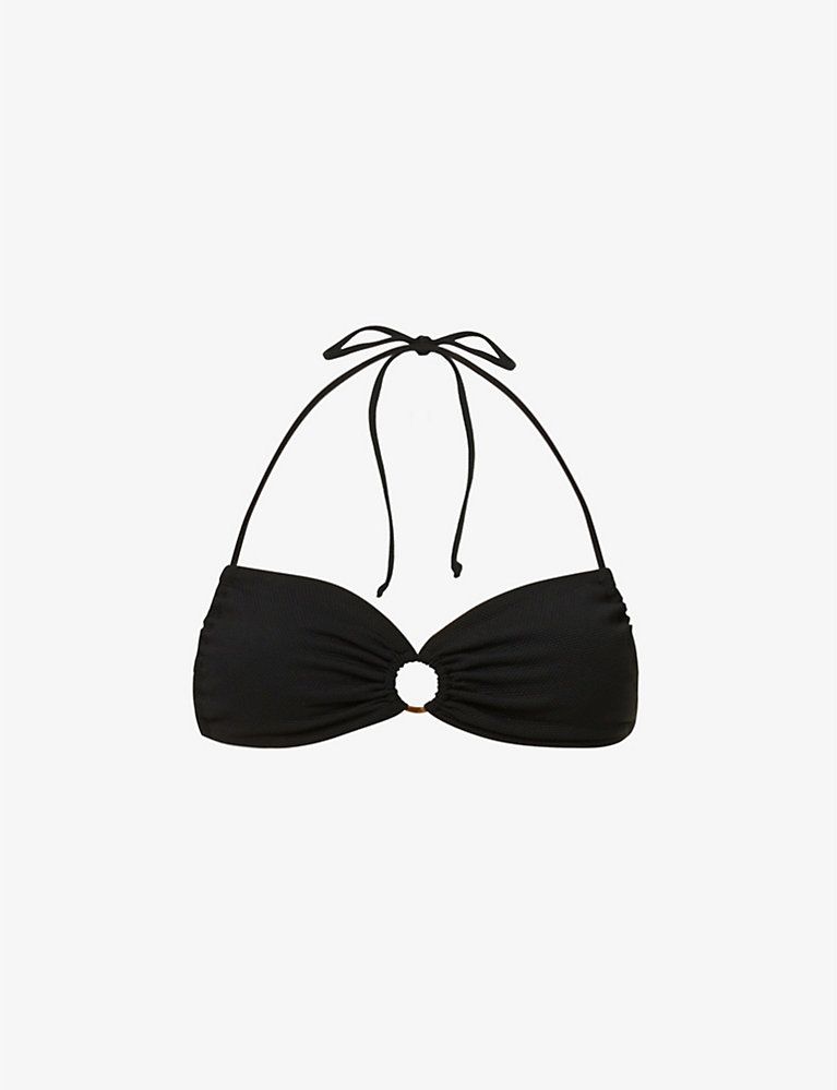 Elsa sweetheart-neck bikini top | Selfridges