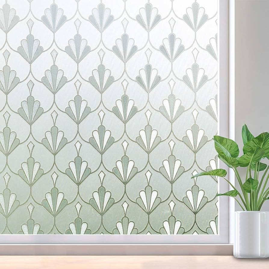 rabbitgoo Privacy Window Film Non Adhesive Frosted Glass Film Sun Blocking Window Sticker Self St... | Amazon (US)