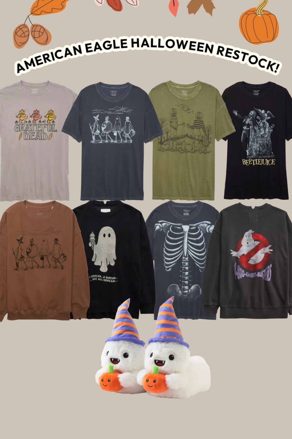 AE Super Soft Halloween Grateful Dead Graphic T-Shirt