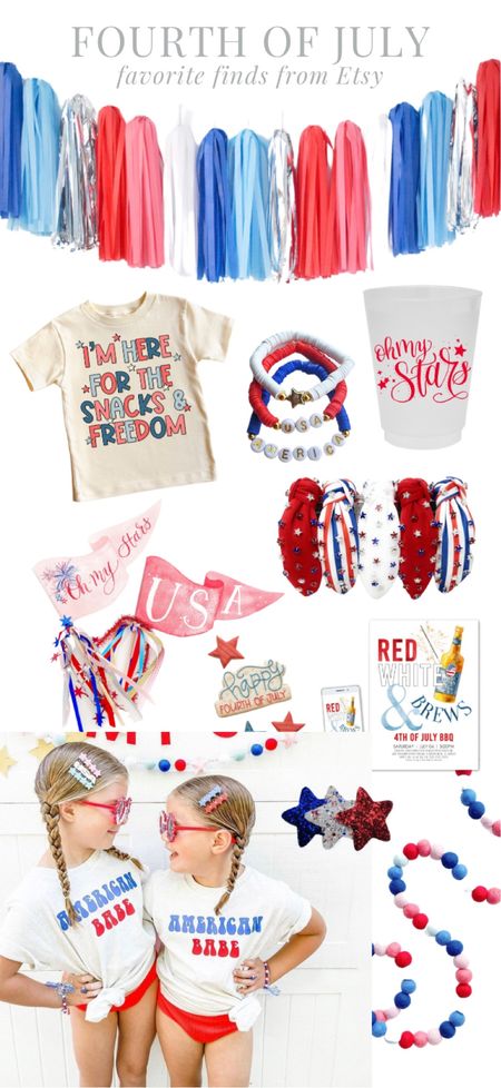 Some of my favorite Fourth of July decorations and accessories from Etsy! 

FOURTH OF JULY FOOD, FOURTH OF JULY NAILS, FOURTH OF JULY OUTFIT,  FOURTH OF JULY DECOR,  FOURTH OF JULY CRAFTS, FOURTH OF JULY PARTY, FOURTH OF JULY WREATH, FOURTH OF JULY DECORATIONS, FOURTH OF JULY OUTFITS FOR WOMEN, FOURTH OF JULY PARTY IDEAS 
#fourthofjuly #fourthofjulyoutfit #4thofjuly #redwhiteandblue #fourthofjulynails #fourthofjulyparty

Follow my shop @LetteredFarmhouse on the @shop.LTK app to shop this post and get my exclusive app-only content!

#liketkit #LTKswim #LTKhome #LTKSeasonal
@shop.ltk
https://liketk.it/4bJjm

#LTKkids #LTKGiftGuide #LTKfamily