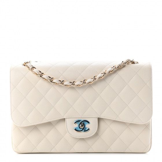 CHANEL

Caviar Quilted Jumbo Double Flap White | Fashionphile