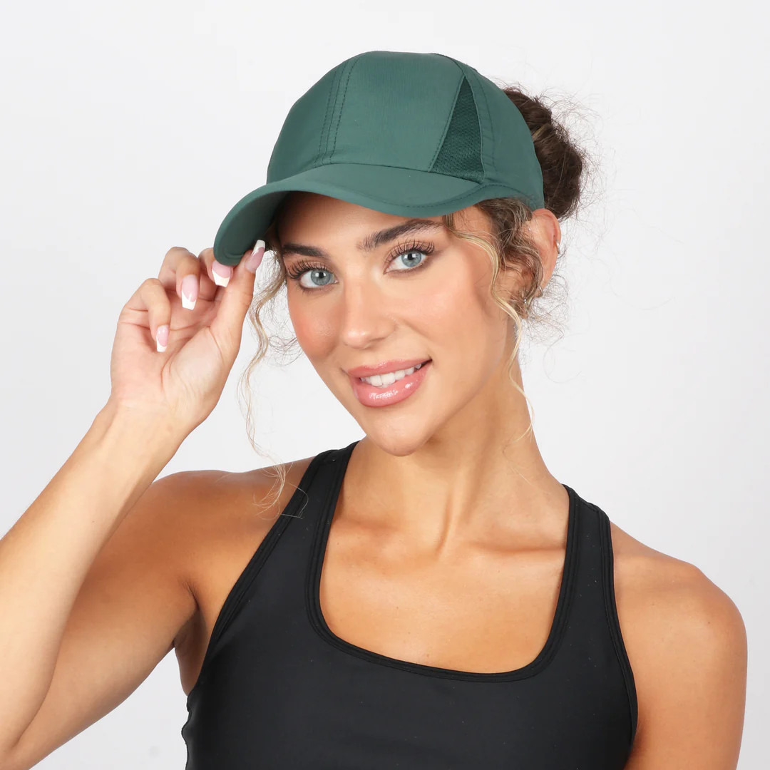 Stephanie Distressed Camo Ponyflo® Cap | Ponyflo US