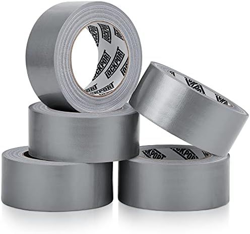 Heavy Duty Silver Duct Tape - 5 Roll Multi Pack - 30 Yards x 2 Inch - Strong, Flexible, No Residu... | Amazon (US)
