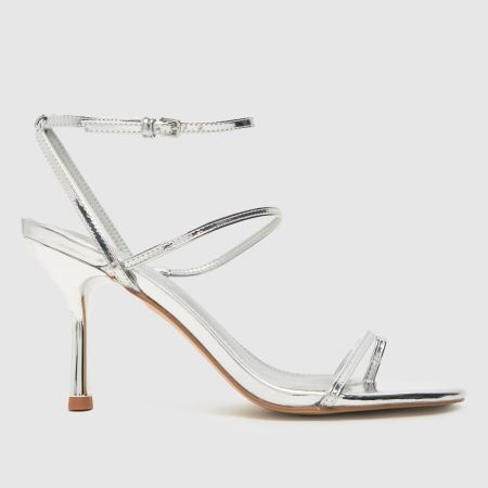 Womens Silver schuh Stasia Toe Loop High Heels | schuh | Schuh