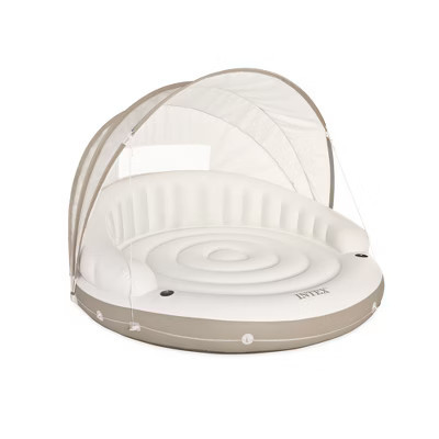 Intex Inflatable Canopy Island Float Lounge, 78.5" x 59" | Target