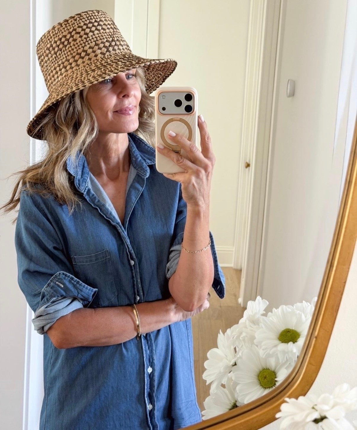 This straw hat is so perfect for summer! Love styling it with neutral! So chic and under $120

@Frank & Eileen

#LTKgrwm #LTKootd #LTKOver40