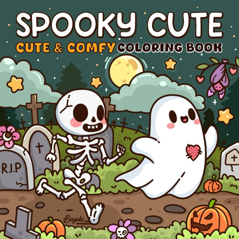 Spooky Cute: Creepy Cute Creatures Coloring Book Cozy Hygge Moments for Relaxation, Perfect for A... | Amazon (US)