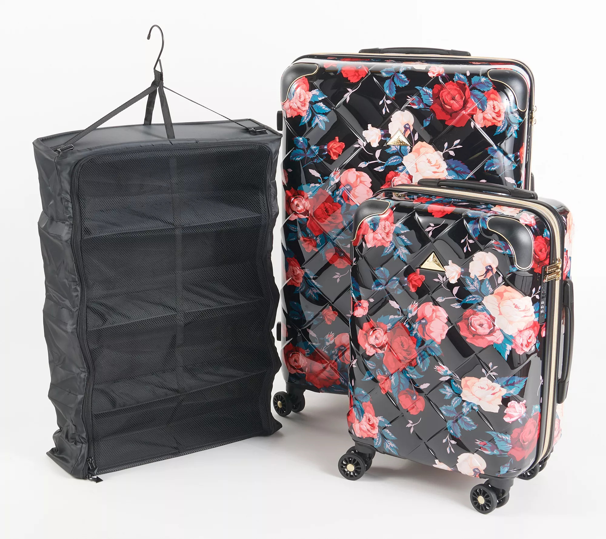 Triforce 2-Piece Hardside Set and Hanging Organizer - QVC.com | QVC