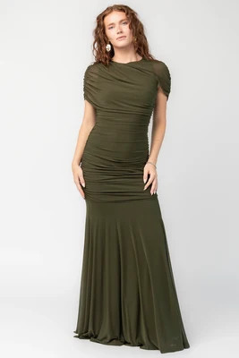 Serenade Maxi Dress | Dark Olive | Baltic Born