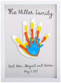 Pearhead Clear Family Handprint Frame, Family Print Keepsake, Multicolor DIY Art | Amazon (US)