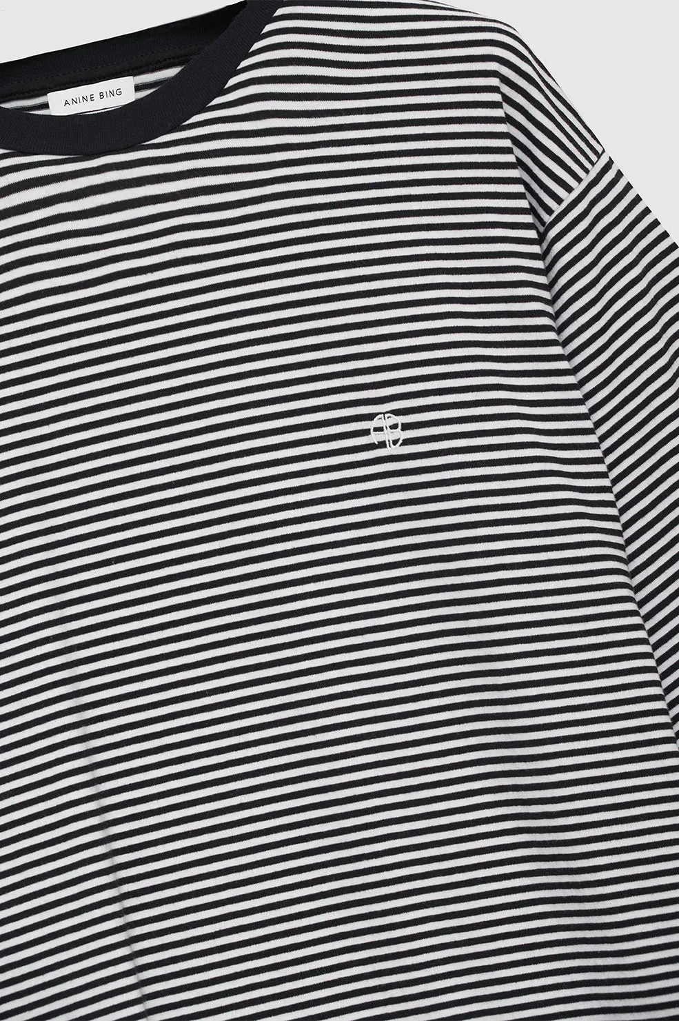 Bo Tee - Black And White Stripe | Anine Bing