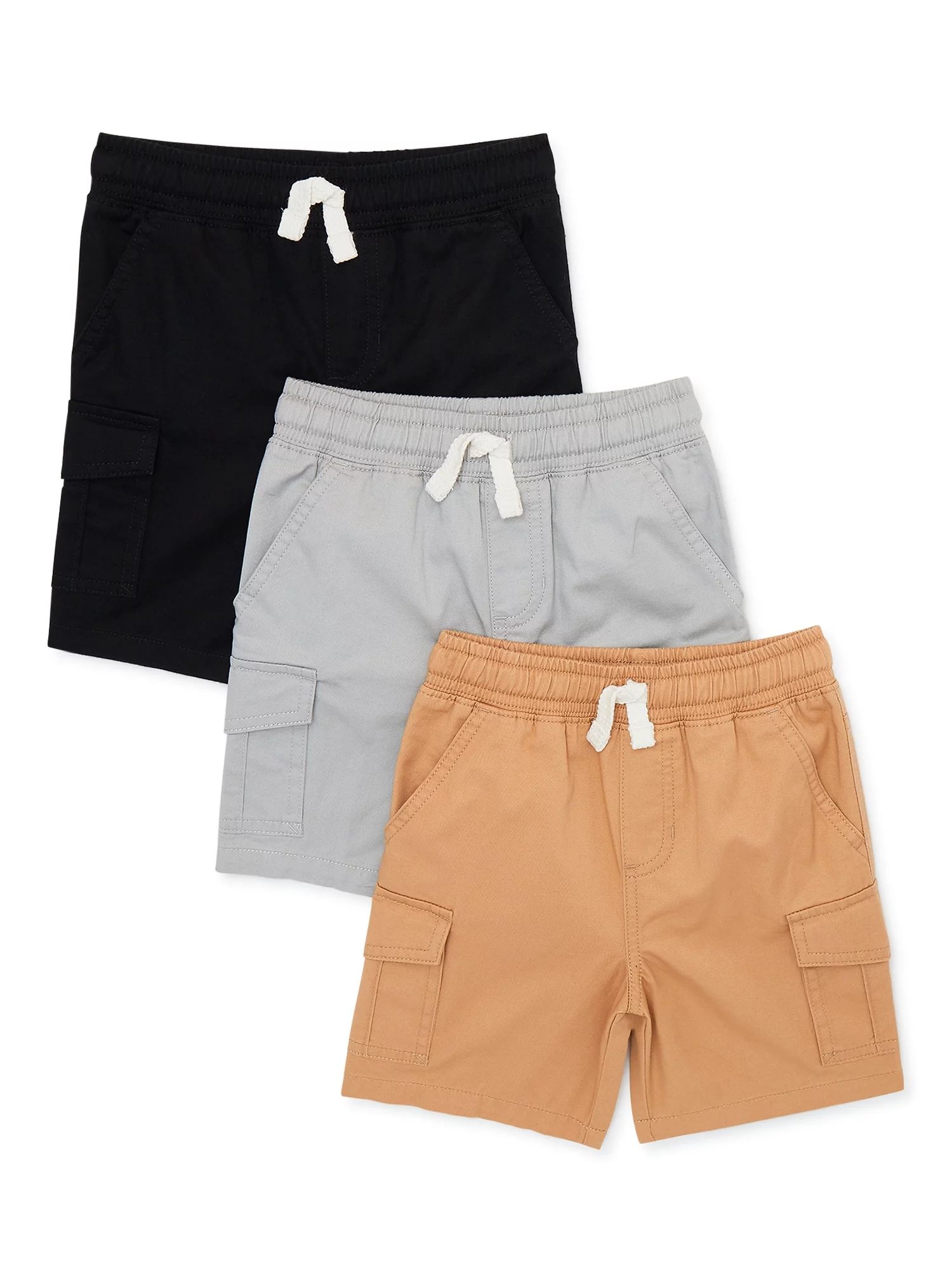 Garanimals Baby and Toddler Boys Cargo Shorts, 3-Pack, Sizes 12M-5T | Walmart (US)
