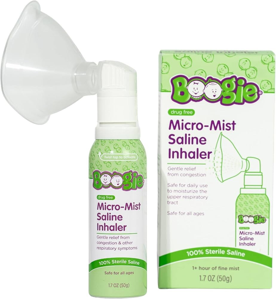 Boogie Micro-Mist Saline Inhaler, Baby Nose Congestion Relief, Nasal Spray for Kids, Pediatrician... | Amazon (CA)