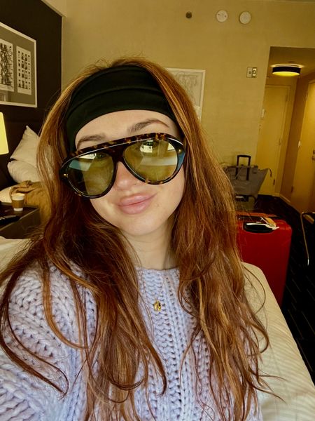 Late to the headband trend but honestly love this. Easy way to make dirty hair look cute 🤪 these sunnies are my new go to, so flattering on the face 

Accessories, travel outfit, summer outfit, casual outfit, sunglasses, girlie style 

#LTKtravel #LTKstyletip