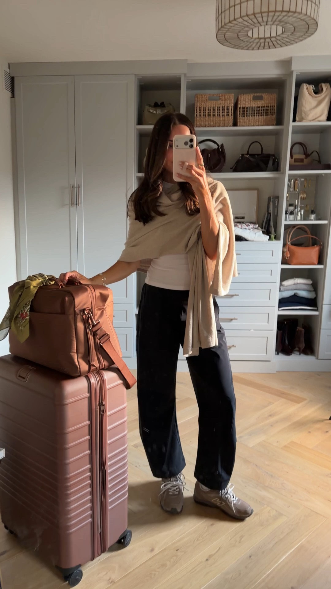 Traveling to TX today for LTKCon 🤠 Here’s my airport outfit! ✈️ 

This organic cotton wrap is the perfect layer to travel in and really versatile. On sale rn! Pants are worth the splurge, but I’ll also link a look for less. I have the long length and I’m 5’7”

#LTKTravel #LTKootd #LTKCon