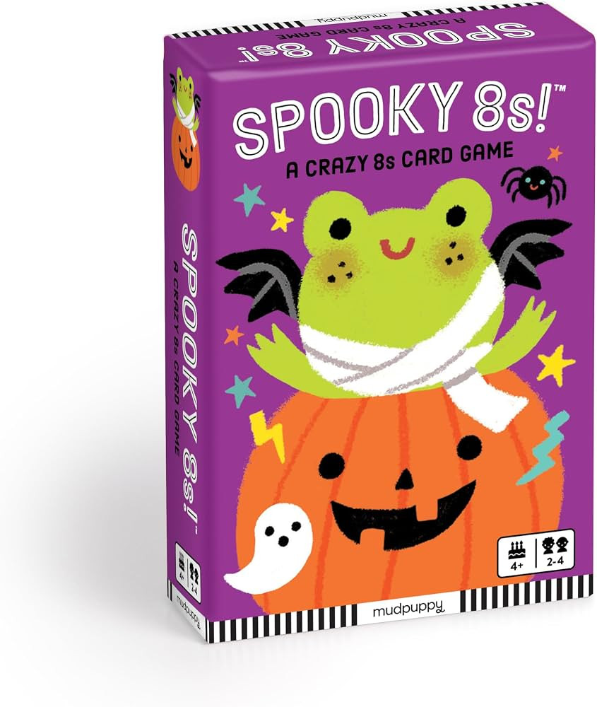 Mudpuppy Spooky 8s! Card Game \u2013 Halloween Themed Card Game Featuring Illustrated Monsters an... | Amazon (US)