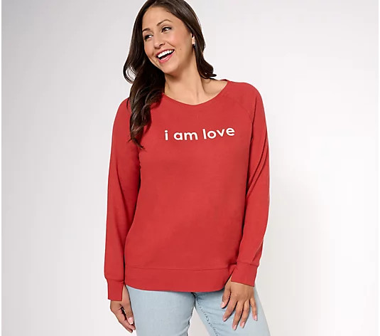 Peace Love World Comfy Pullover | QVC