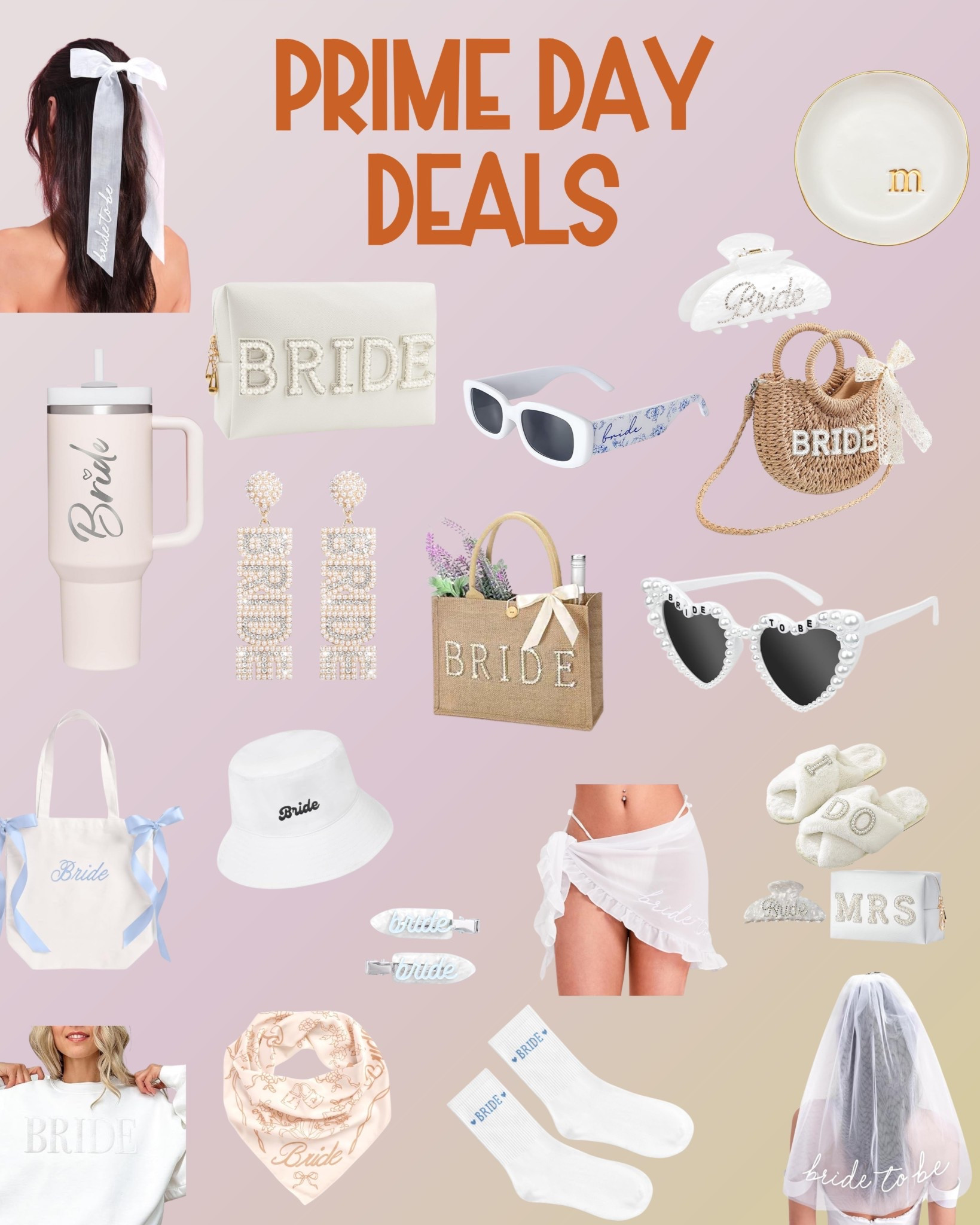 Brides, don’t miss these fun Amazon Big Deal Day sales!! Think showers, Bach party, wedding day, and honeymoon! 

#LTKWedding #LTKStyleTip