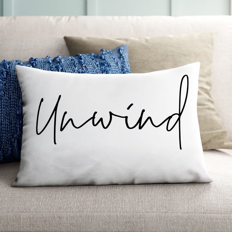 Garrity Textual Indoor/Outdoor Throw Pillow | Wayfair North America
