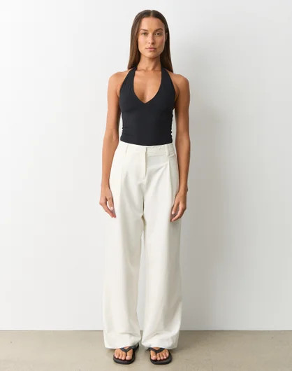 Mid Rise Wide Leg Tailored Pant | Glassons (Australia)