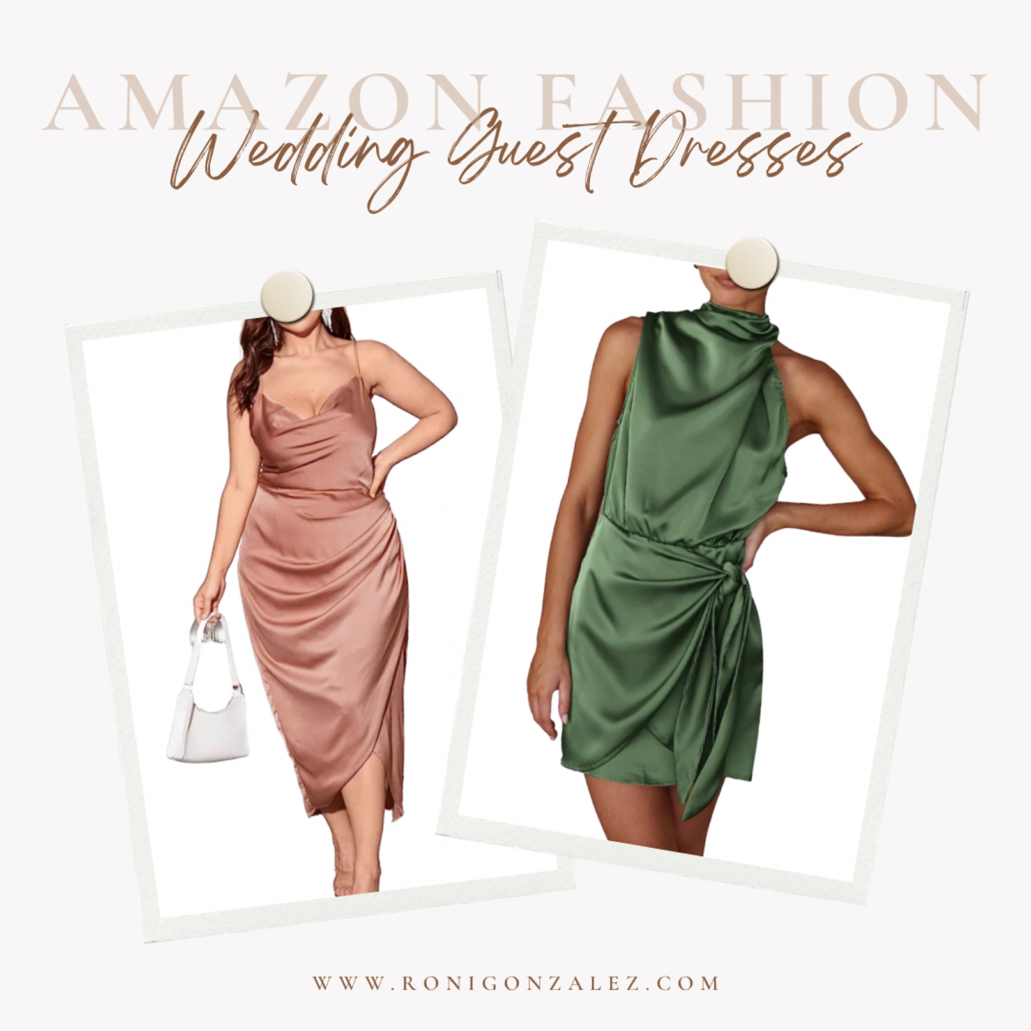 Summer satin dresses that can transition into your fall wardrobe. 
#weddingguestdress #falldress #ronigonzalez


#LTKstyletip #LTKunder100 #LTKwedding