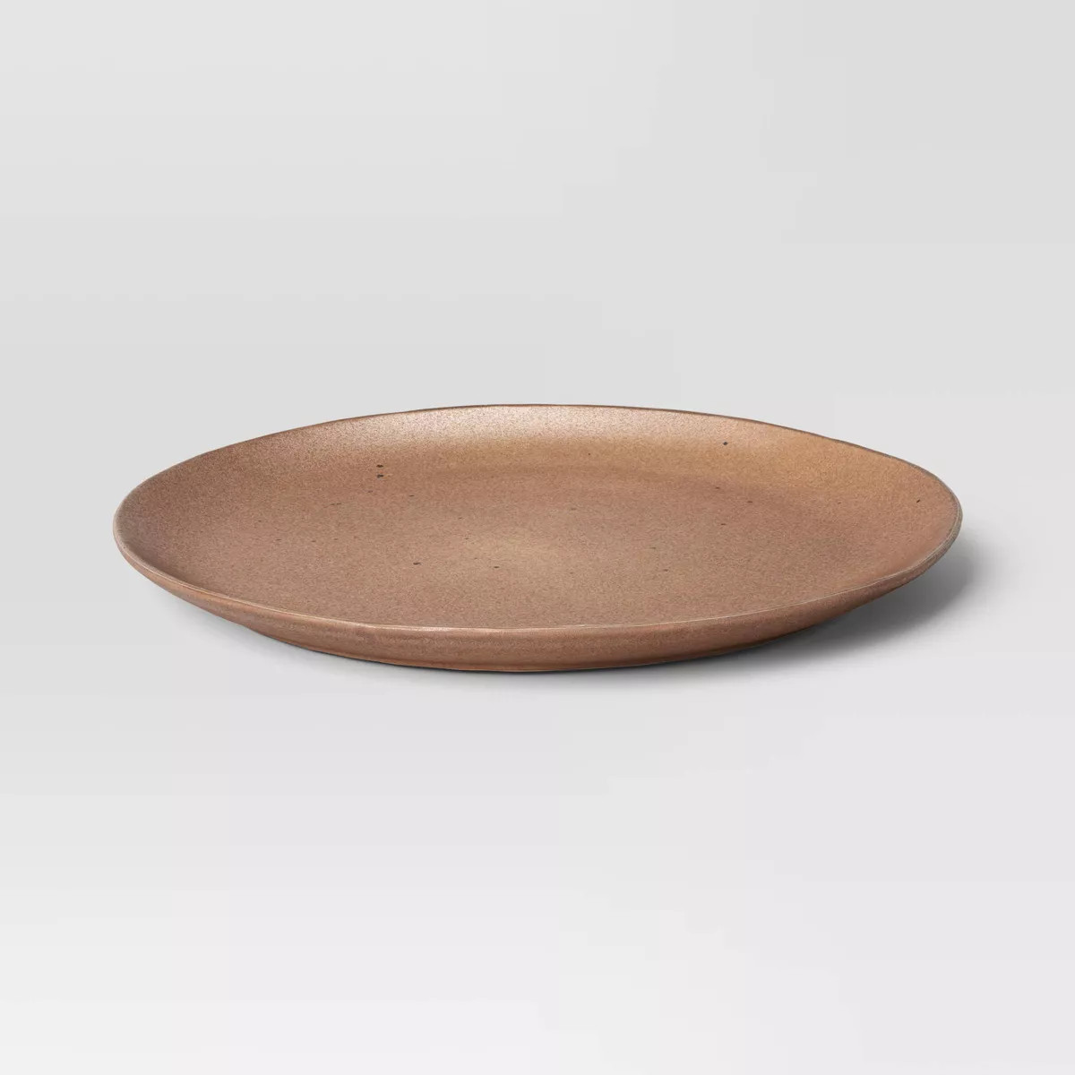 13"x13" Stoneware Serving Platter Brown - Threshold™ | Target