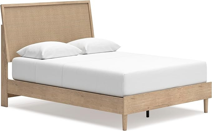 Signature Design by Ashley Cielden Farmhouse Queen Panel Platform Bed, Foundation or Box Spring N... | Amazon (US)