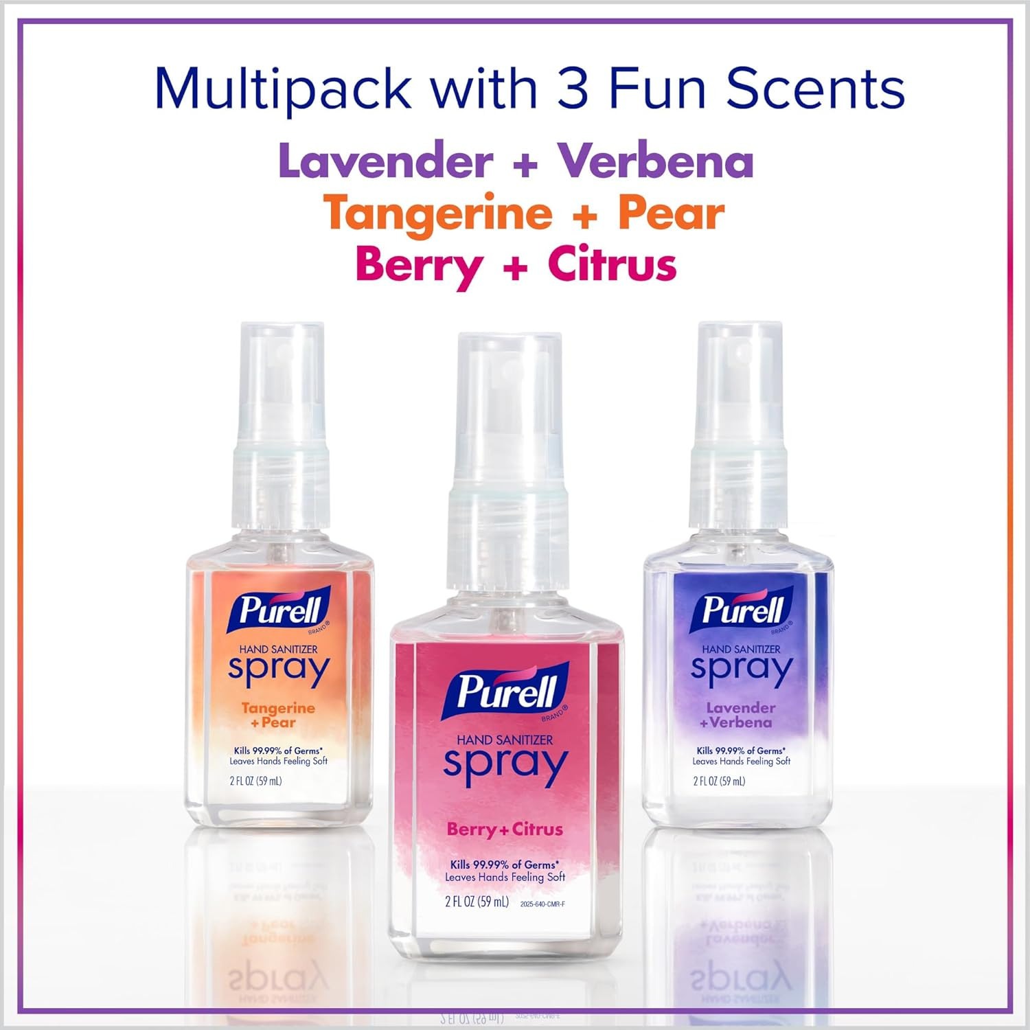 PURELL Hand Sanitizer Spray, Infused with Essential Oils, Scented Variety Pack, 2 fl oz Travel-Si... | Amazon (US)