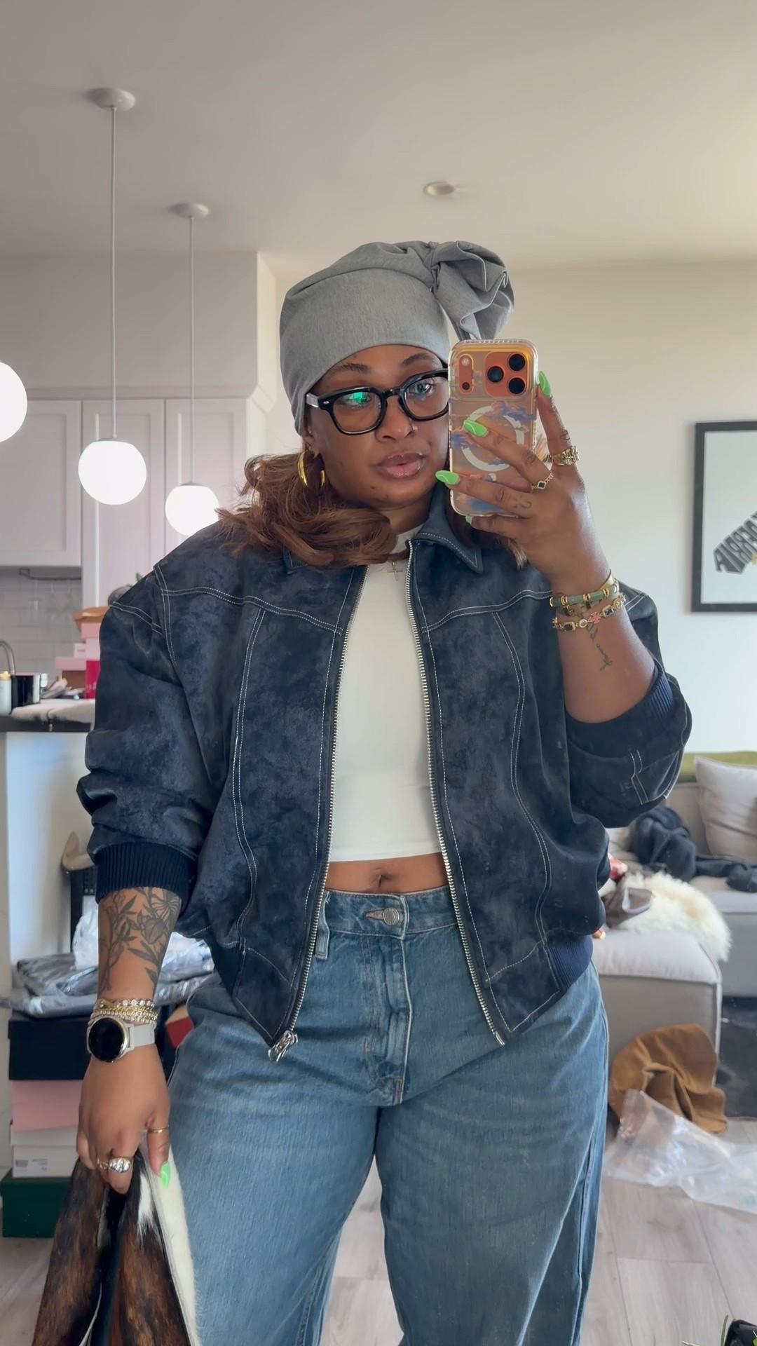 Love this jacket! Wearing a size medium, fits oversize! 

#LTKootd #LTKgrwm #LTKMidsize