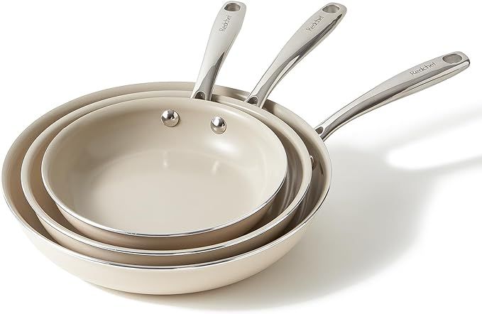 Nonstick Frying Pans Set, Ceramic Pan Skillet, Non Toxic Pans for Cooking, 8" 9.5" 11" Ceramic Fr... | Amazon (US)