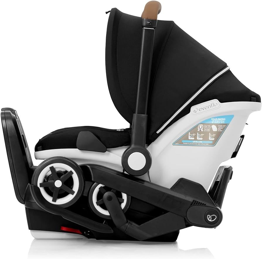 Evenflo Gold Shyft DualRide with Carryall Storage Infant Car Seat and Stroller Combo (Onyx Black) | Amazon (US)