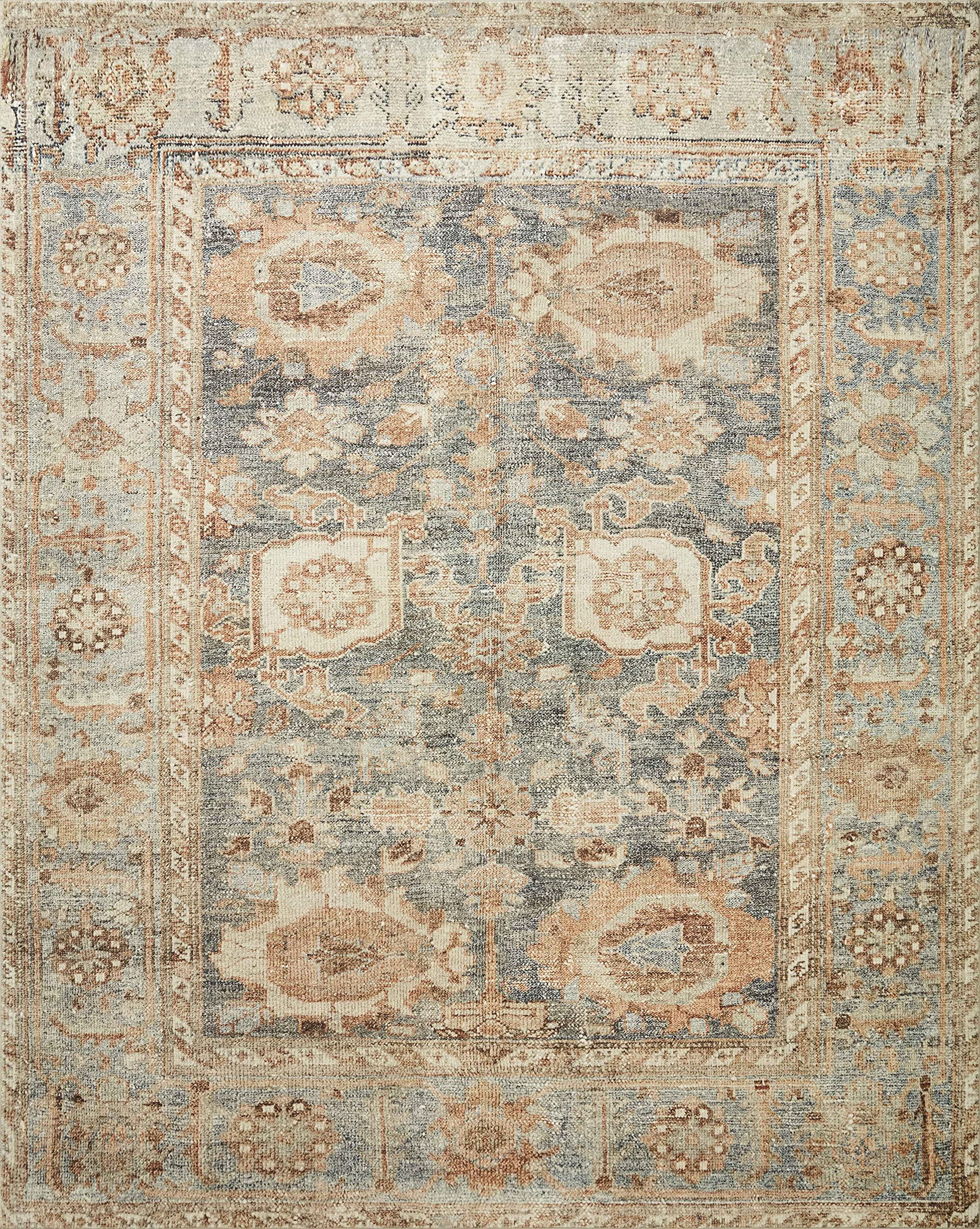 Loloi II Margot Collection MAT-03 Ocean/Spice 8'-6" x 11'-6" Area Rug feat. CloudPile | Amazon (US)