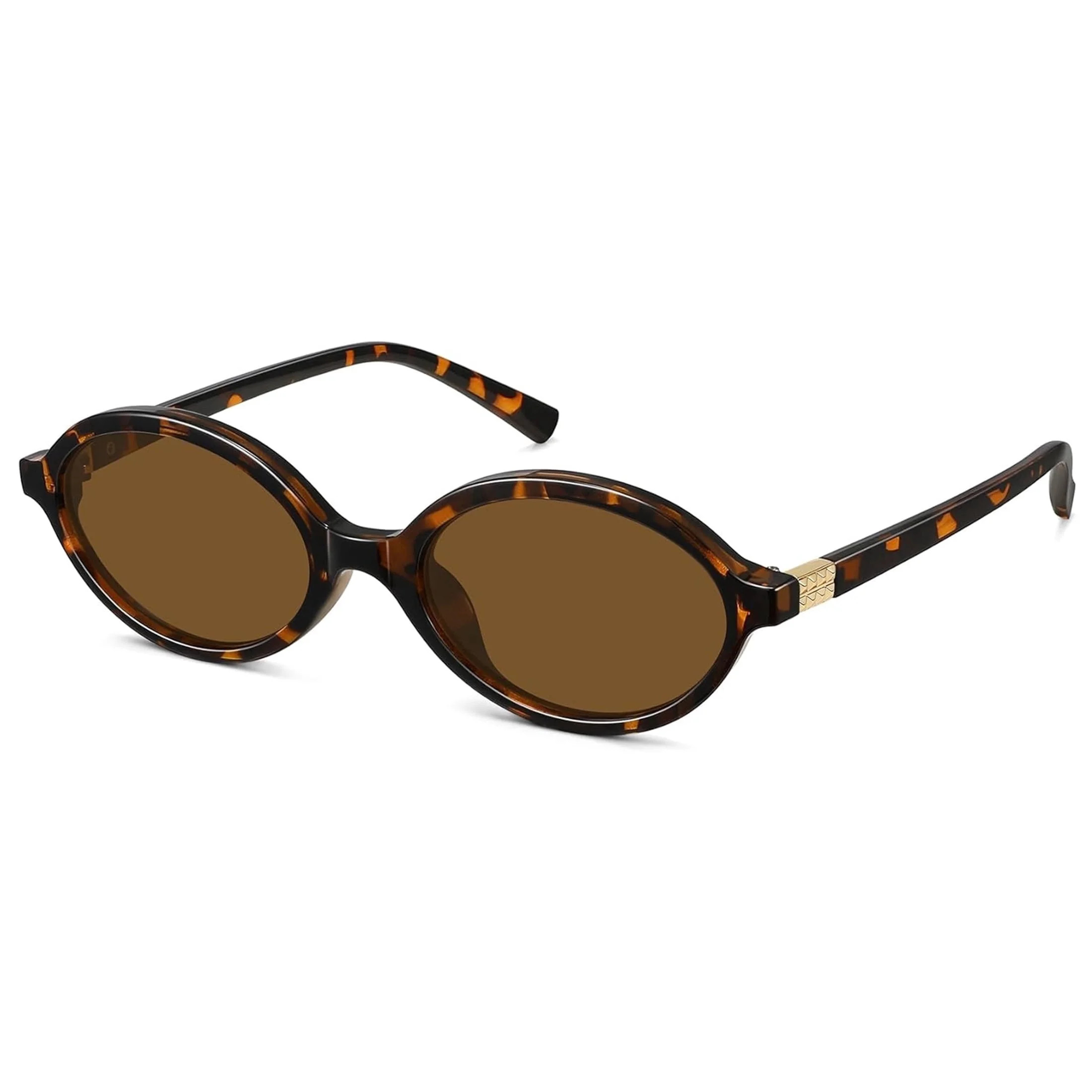 Retro Oval Sunglasses for Women, Trendy UV400 Protection - Walmart.com | Walmart (US)