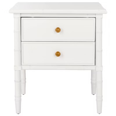 Mina 2 Drawer Coastal Nightstand - Safavieh | Target