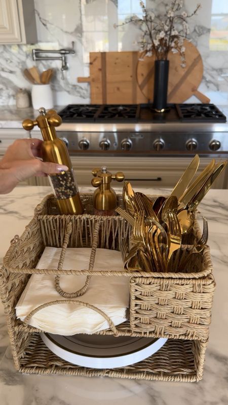 The perfect serving caddy. So easy carry everything you need to serve your guests 

#LTKHome #LTKSeasonal