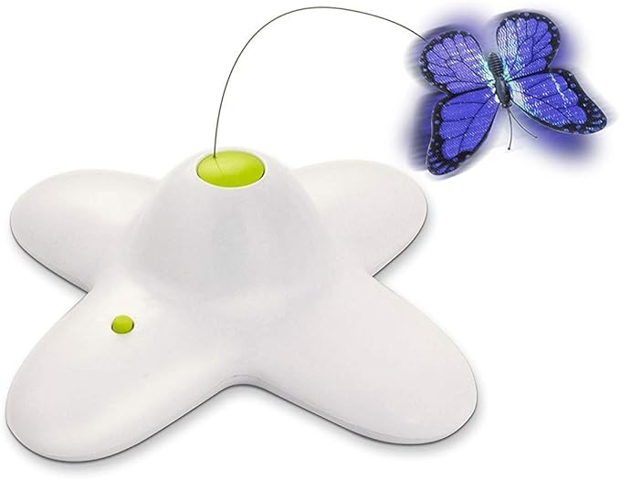 All for Paws Interactive Flutter Bug Cat Butterfly Toy with Two Replacements Kitten Toys for Indo... | Amazon (US)