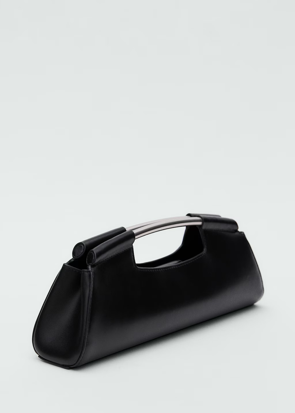 Leather bag with metal handle - Women | MANGO USA | Mango (US/MX/AU)