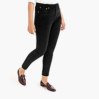 9" high-rise toothpick jean in velvet | J. Crew US