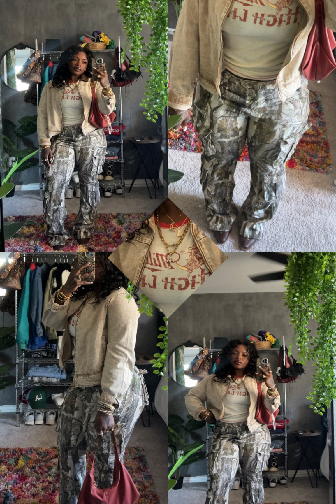 Pants and tee are from fashion nova 
“The high life baby tee” and “Sneak attack non stretch cargo jeans” 

#LTKmidsize #LTKfindsunder100 #LTKstyletip