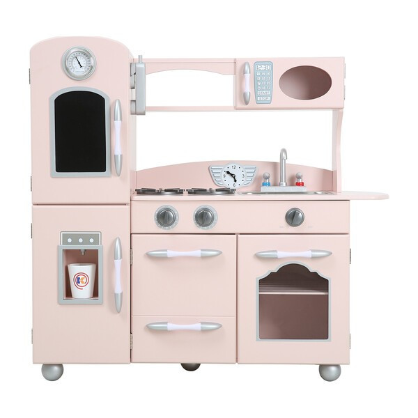 Little Chef Fairfield Retro Play Kitchen, Pink | Maisonette
