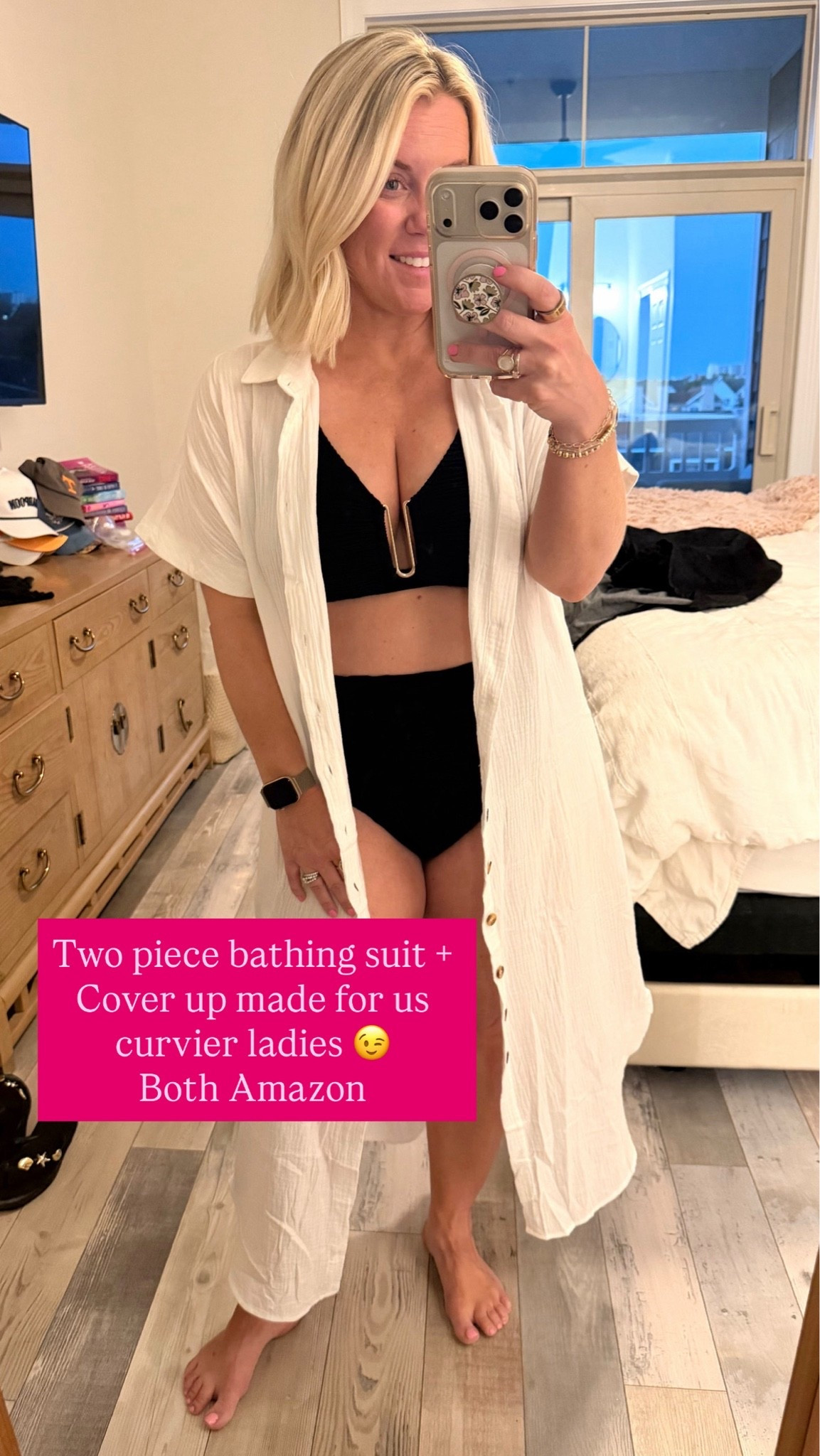 Two piece bathing suit and cover up for us curvier ladies 

Both from Amazon !

Summer 
Bathing suits 
40 years old

#LTKOver40 #LTKSeasonal #LTKmomlife