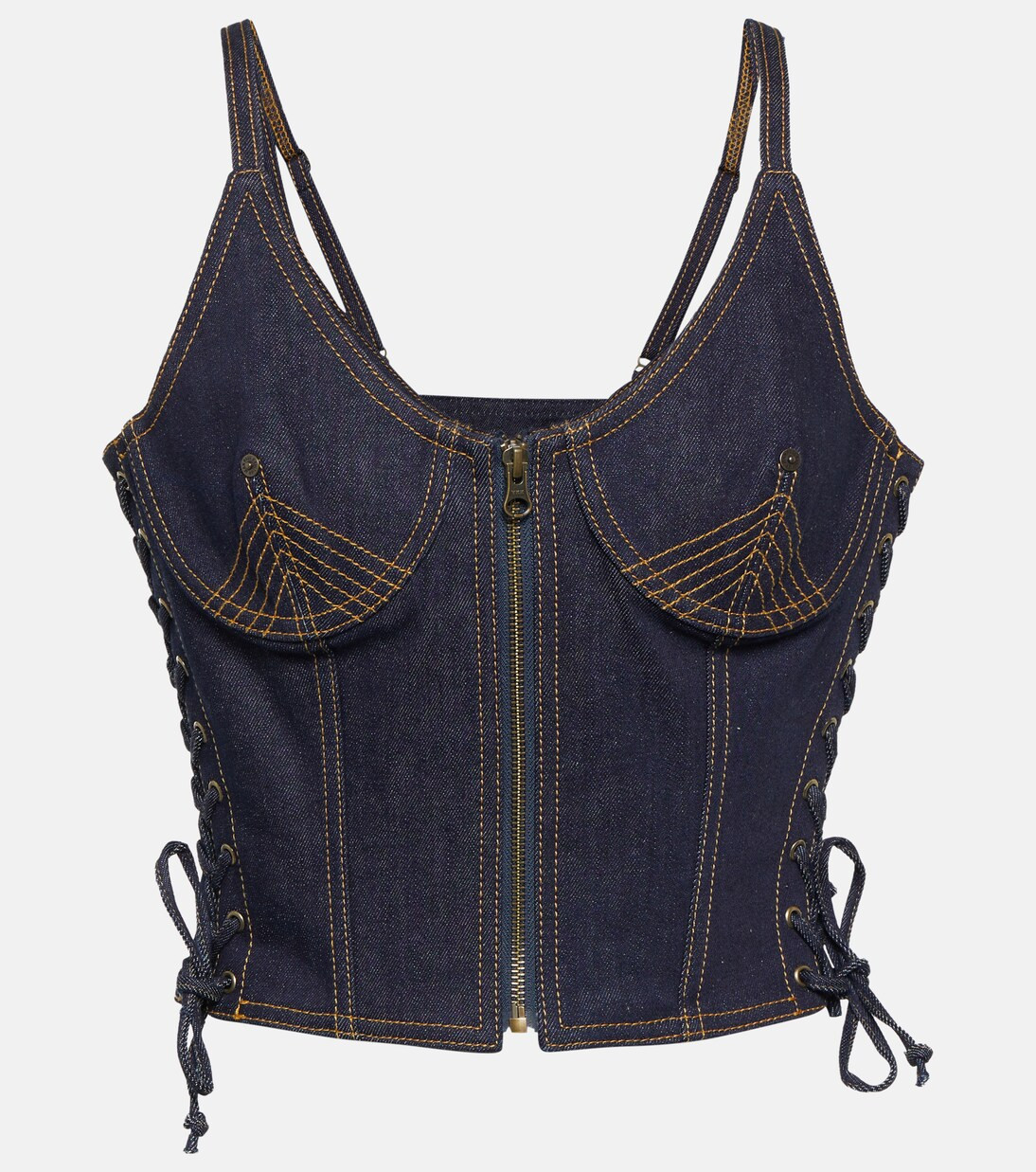 Denim bustier | Mytheresa (UK)