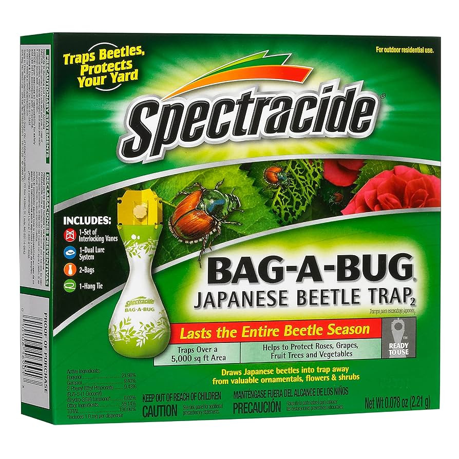 Spectracide Bag-A-Bug Japanese Beetle Trap 2, Traps Japanese Beetles, Protects Your Yard, 2 Count | Amazon (US)