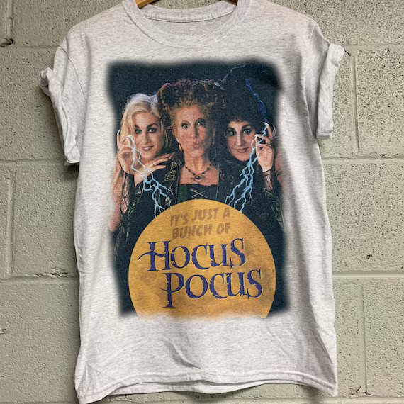 Vintage Just a Bunch of Hocus Pocus Shirt Halloween Shirt - Etsy | Etsy (US)